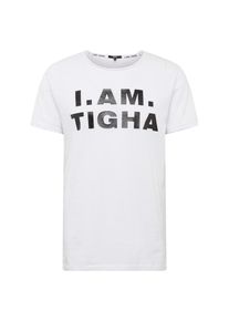 tigha, Herren Shirt 'Karpo', Schwarz / Weiß