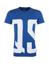 Q/S Designed By, Herren T-Shirt, Blau / Weiß