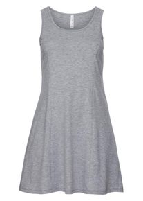 sheego Casual, Damen Jerseykleid, Grau