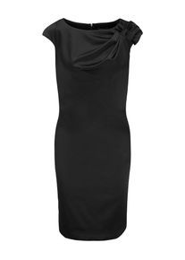 Apart, Damen Cocktailkleid matt glänzend, Schwarz
