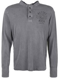 Better Rich, Herren Longsleeve GRAND DAD, Grau