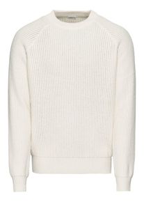 Filippa K, Herren Pullover 'M. Wave Stitch Sweater', Offwhite