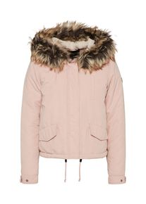Only, Damen Jacke 'NEW SKYLAR FUR PARKA', Creme / Rosa