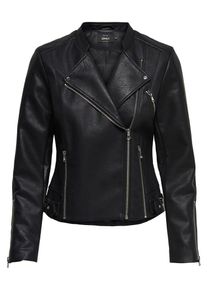 Only, Damen Biker Jacke, Schwarz