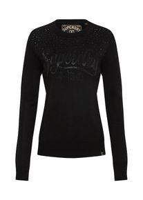 Superdry, Damen Pullover 'Superdry GEMSTONE ', Schwarz