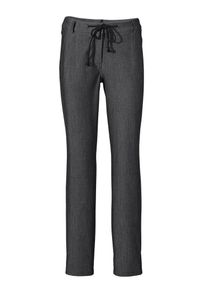 Heine, Damen Bodyform-Stretchhose mit Tunnelzug, Graumeliert