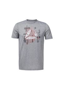Reebok, Herren T-Shirt, Basaltgrau / Graumeliert / Koralle / Weiß
