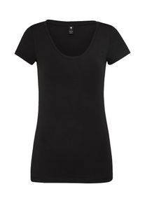 G-Star Raw, Damen T-Shirt mit Rundhalsausschnitt 'Base Cap', Schwarz