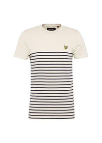 Lyle & Scott Lyle & Scott, Herren T-Shirt 'Breton', Creme / Nachtblau