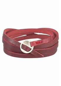 J. JAYZ, Damen Armband, Weinrot / Silber