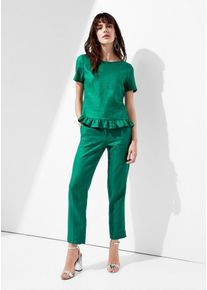 s.Oliver BLACK LABEL, Damen Leinenbluse, Gr&uuml;n