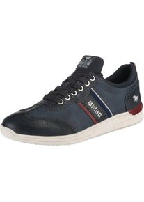 Mustang, Herren Sneakers Low, Blue Denim / Dunkelblau / Rot