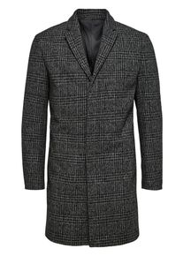 Selected Homme, Herren Woll Mantel, Dunkelgrau