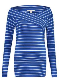 Esprit Maternity, Damen Shirt, Blau / Schwarz / Weiß