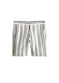 Mango Man, Herren Bermudas 'Ancla-I', Nachtblau / Wei&szlig;