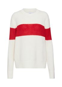 Calvin Klein, Damen Pullover, Creme / Rot