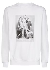 H.I.S. HIS JEANS, Herren Sweatshirt, Grau / Schwarz / Wei&szlig;