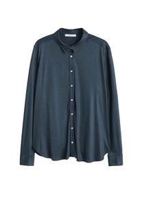 Violeta by Mango, Damen Hemd 'Brava', Navy