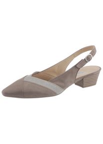 Gabor, Damen Slingpumps, Camel / Hellgrau