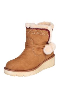 s.Oliver RED LABEL, Damen Snowboot mit Keilabsatz, Braun