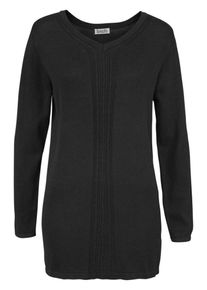 Boysen's BOYSEN'S, Damen Longpullover, Schwarz