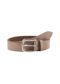 Tom Tailor, Damen Ledergürtel 'suede leather belt with alcantara soft touch', Taupe