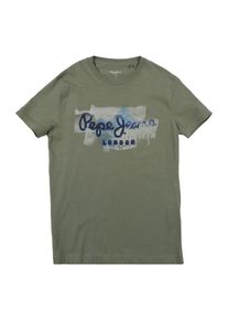 Pepe Jeans, T-Shirt 'GOLDERS JK' mit Print, Oliv