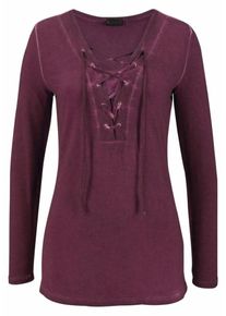 Laura Scott, Damen Langarmshirt, Beere