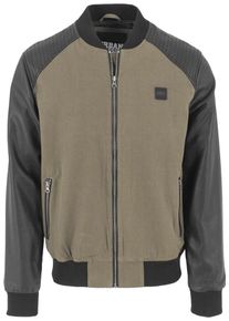 Urban Classics, Herren Jacket, Khaki / Schwarz