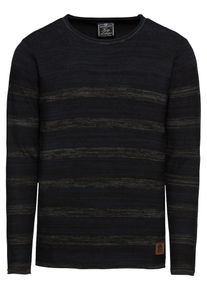 Key Largo, Herren Pullover 'MST QUEST round', Navy / Graumeliert