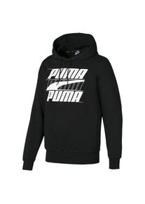 Puma, Herren Hoodie 'Rebel', Schwarz / Weiß