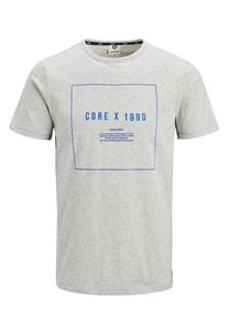 Jack & Jones JACK & JONES, Herren Grafik T-Shirt, Graumeliert