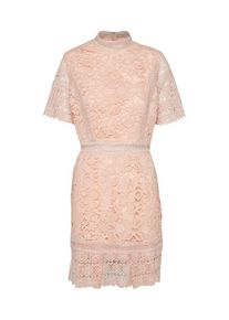 True Decadence, Damen Cocktailkleid in Spitzenoptik, Rosa