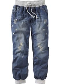 sheego Denim, Damen Jeans mit Destroyed Effekten, Dunkelblau