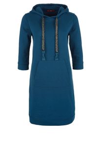 s.Oliver RED LABEL, Damen Sweat-Kleid, Blau / Basaltgrau