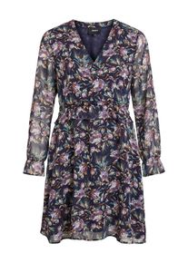 Object, Damen Kleid, Nachtblau / Flieder / Orange