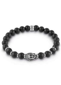 Guess, Herren Armband 'MAN IDENTITY, UMB28009', Schwarz / Silber