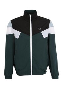 Iriedaily, Herren Wasserdichte Jacke 'Get Down', Dunkelgrün / Schwarz / Weiß