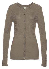 Boysen's BOYSEN'S, Damen Strickjacke, Khaki