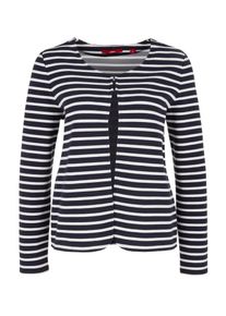 s.Oliver RED LABEL, Damen Blazer, Nachtblau / Wei&szlig;