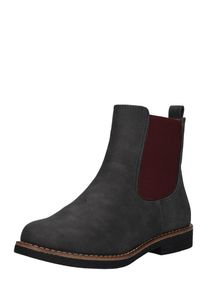 Rieker, Damen Chelsea-Stiefelette, Basaltgrau / Dunkelrot