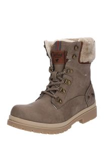 Mustang, Damen Schn&uuml;rstiefelette, Taupe