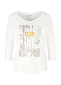 s.Oliver RED LABEL, Damen T-Shirt, Kitt / Gelb / Wei&szlig;