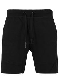 Urban Classics, Herren Sweatshorts 'Interlock', Schwarz