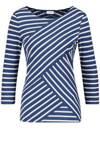 Gerry Weber, Damen T-Shirt, Blau / Weiß