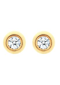 Diamore, Damen Ohrringe, Gold / Weiß