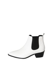 Pieces, Damen Stiefel, Schwarz / Weiß