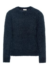 name it, M&auml;dchen Pullover 'NKFOSINA LS KNIT', Dunkelblau