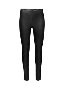 Y.A.S, Damen Leggings aus Leder 'Zeba', Schwarz