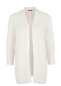s.Oliver RED LABEL, Damen Strickjacke, Wei&szlig;